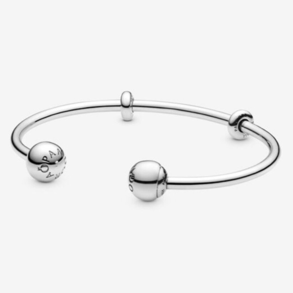 Authentic Pandora Bracelet Bangle Charm & Stoppers - Picture 13 of 13